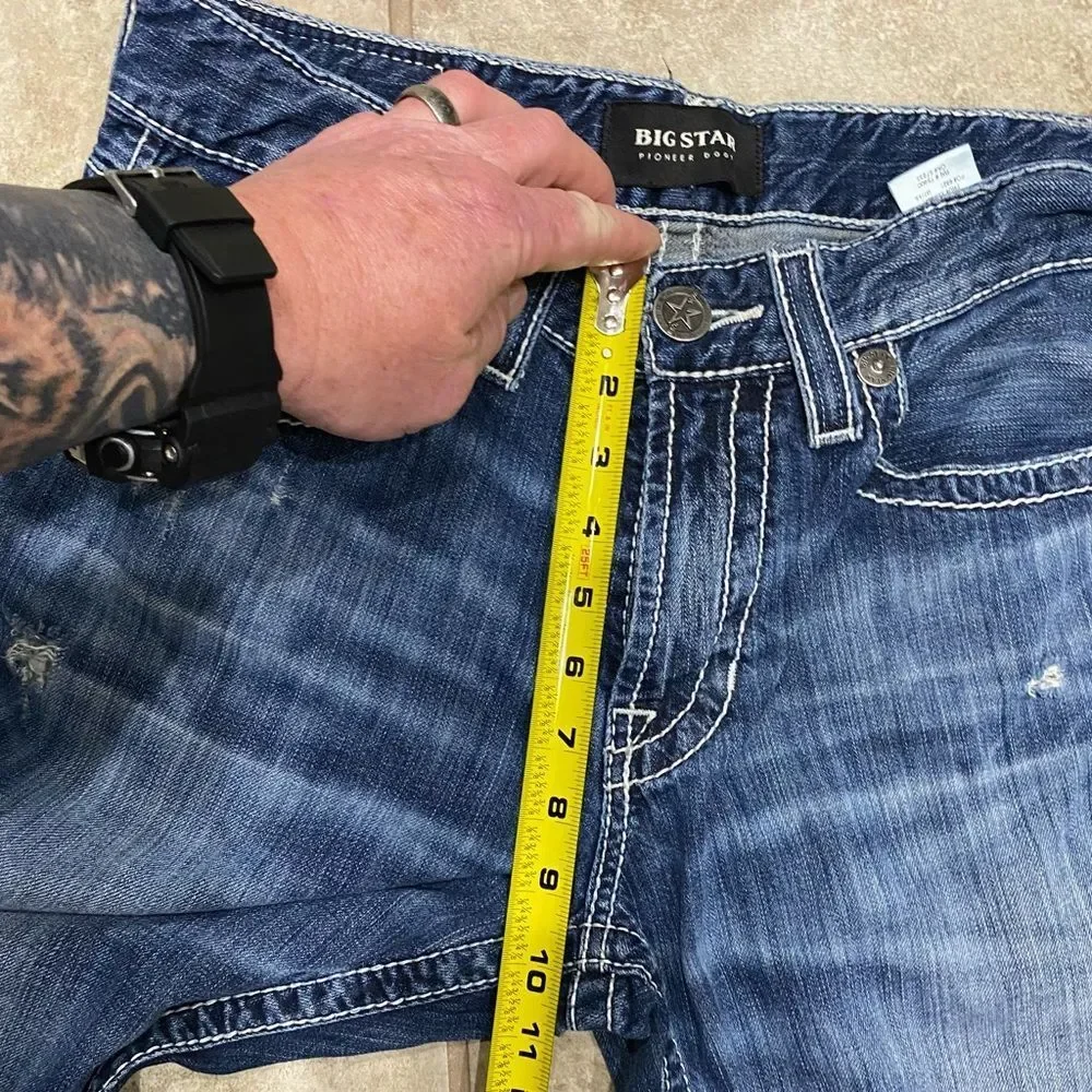 Big Star Pioneer Bootcut Jeans Men’s 32R (32x31) Medium Wash EUC